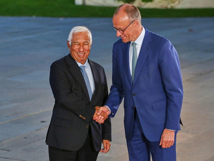 António Costa und Friedrich Merz am 10.09.2025