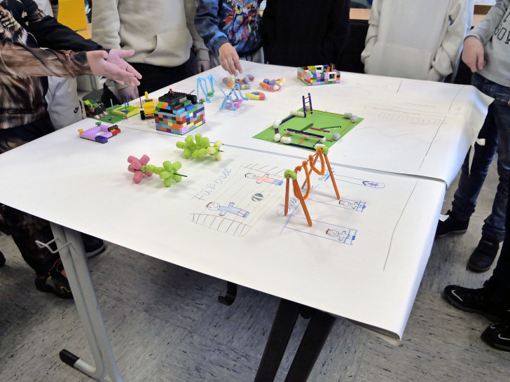 So könnte der Spielplatz Finkenweg bald aussehen. Zumindest wünschen sich das die Kinder.