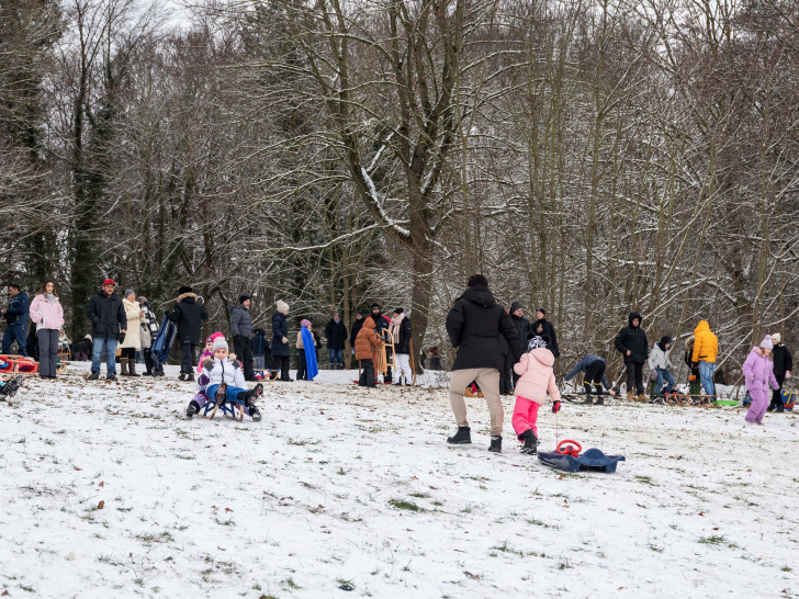 Rodelspaß am Sonntagnachmittag.