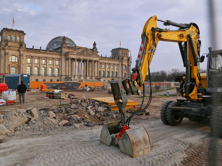 Baustelle vor Deutschem Bundestag (Archiv)