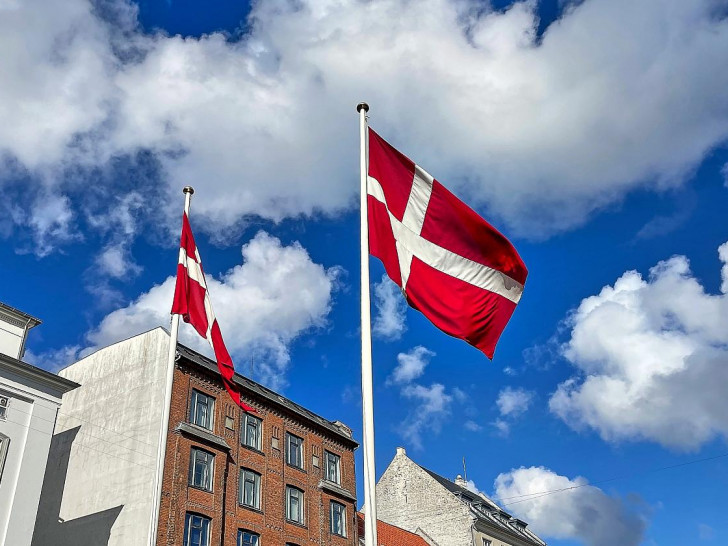 Dänemark Fahnen (Archiv)