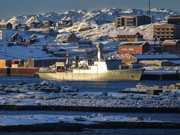 Dänisches Kriegsschiff in Grönland am 20.01.2026