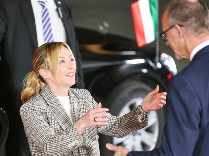 Giorgia Meloni und Friedrich Merz (Archiv)