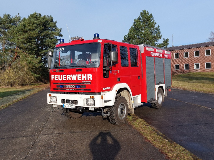 Das Löschfahrzeug, das bei IAV stationiert werden soll.