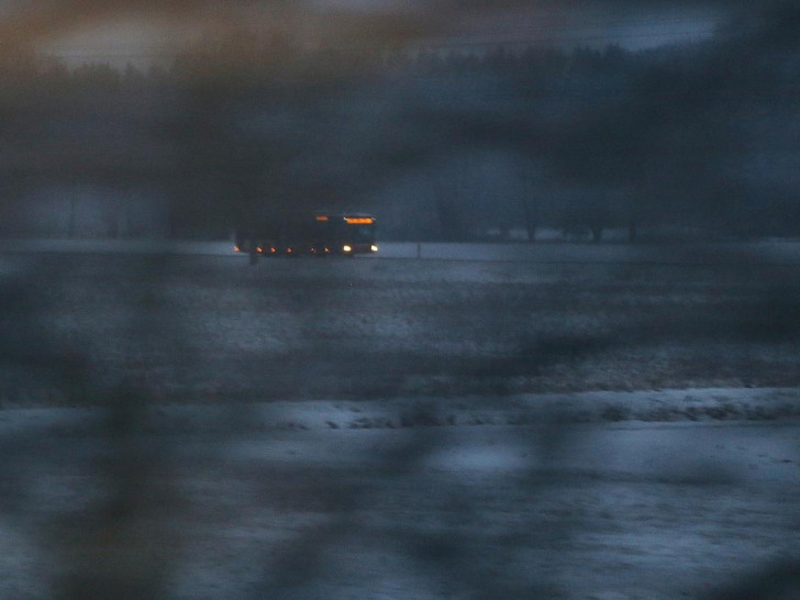 Linienbus im Schnee am 26.01.2026