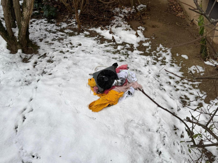Der Heizlüfter wurde aus der Wohnung geschafft.