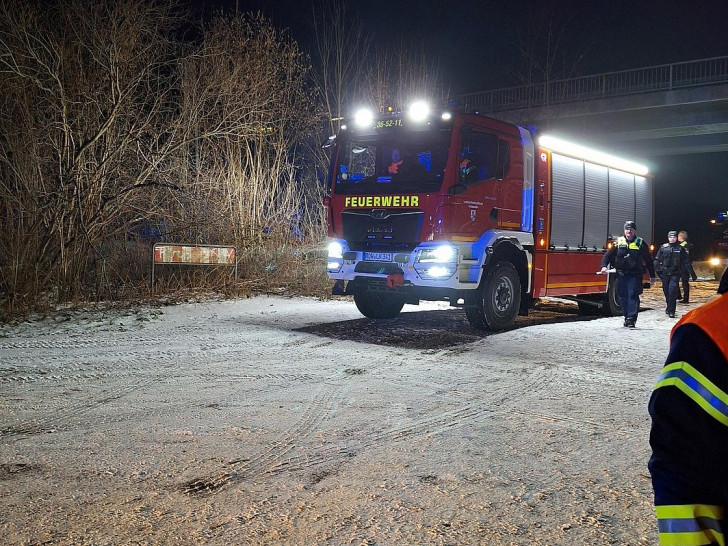 Die Feuerwehr an der Bahnlinie (Archiv)