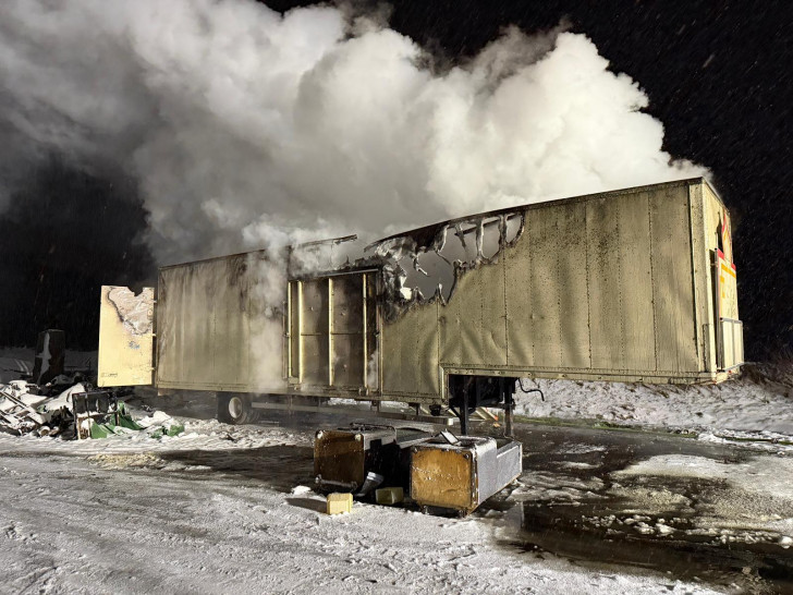 Der Anhänger hatte auch schon in der Neujahrsnacht gebrannt.