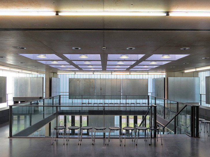 Die Galerieebene des Architekturpavillons. 