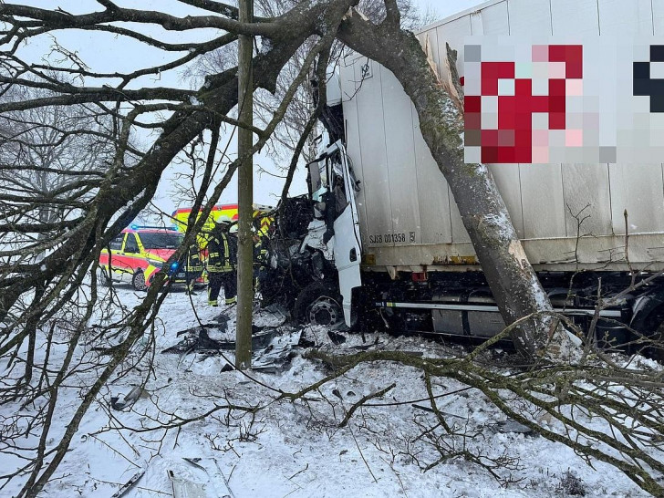 Lkw-Unfall in Stade