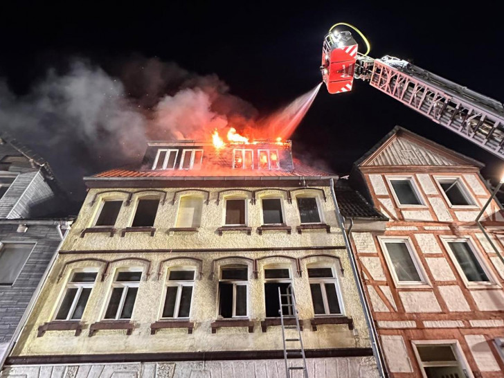 Das Feuer konnte nur noch von außen bekämpft werden.