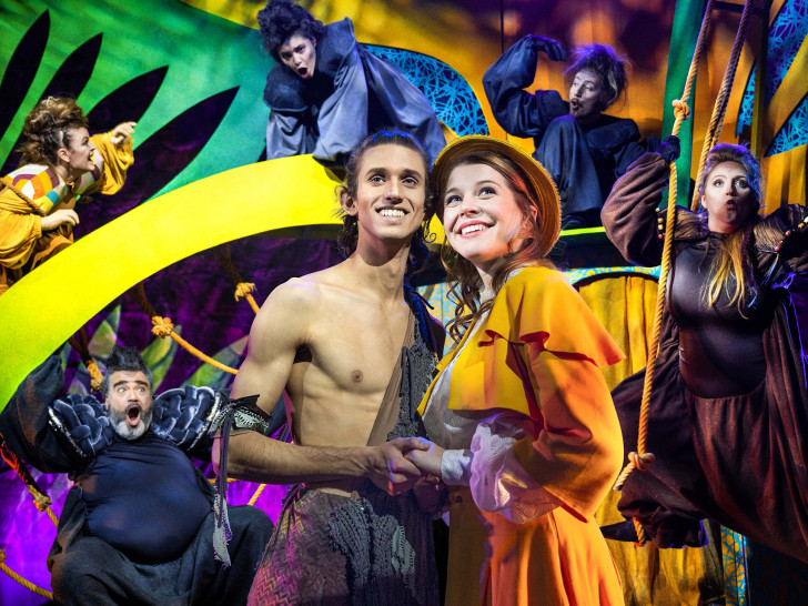 Tarzan wird als Musical in Braunschweig aufgeführt.