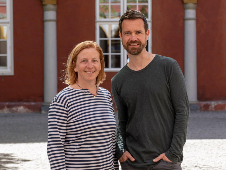 Die beiden Fraktionsvorsitzenden der Grünen: Beate Zgonc und Sascha Poser.