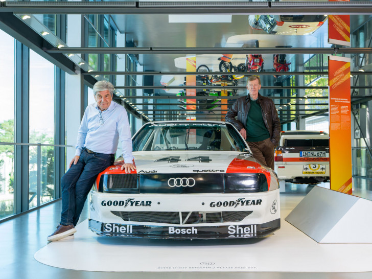 Walter Röhrl und Christian Geistdörfer trafen gestern hunderte Fans in der Autostadt.