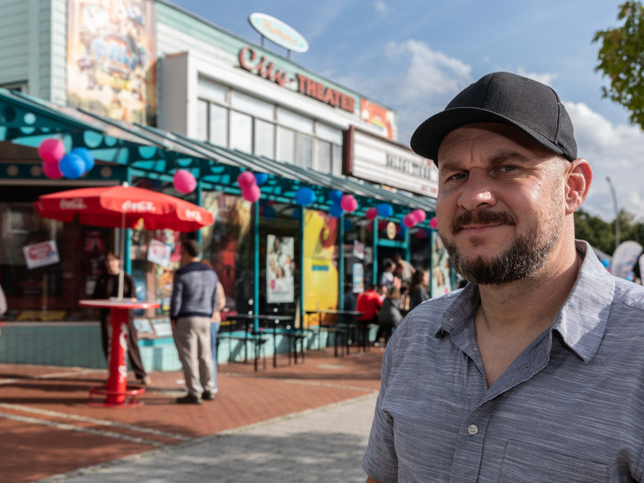 Frank Funk, Betreiber des Kultiplex in Lebenstedt, muss das Kino-Gebäude sanieren.