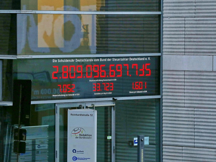 Schuldenuhr am 30.09.2026