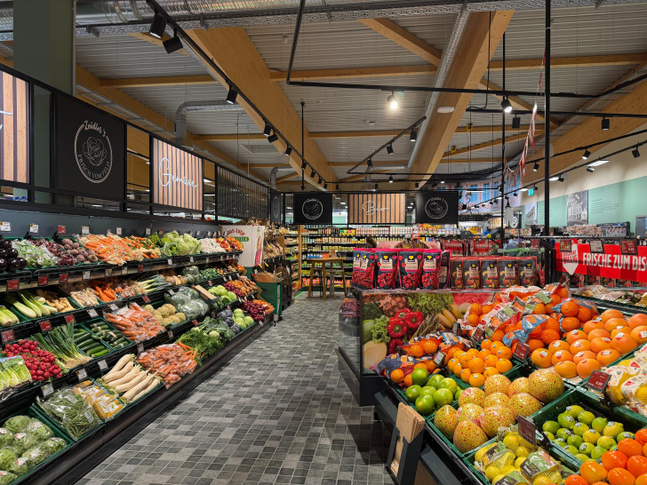 An Obst und Gemüse soll es nicht fehlen im neuen Edeka-Markt in Helmstedt.