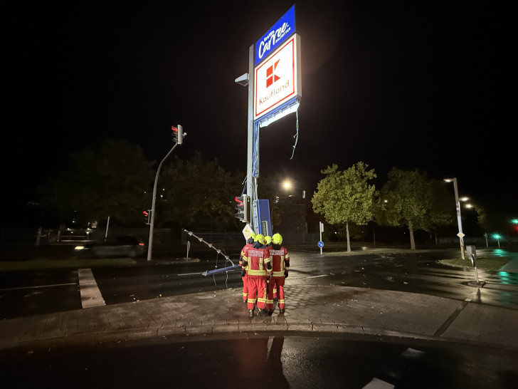 Ein Unwetter über Salzgitter rief die Feuerwehr auf den Plan.