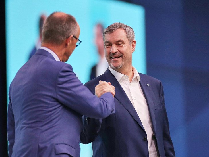 Friedrich Merz und Markus Söder am 21.02.2026