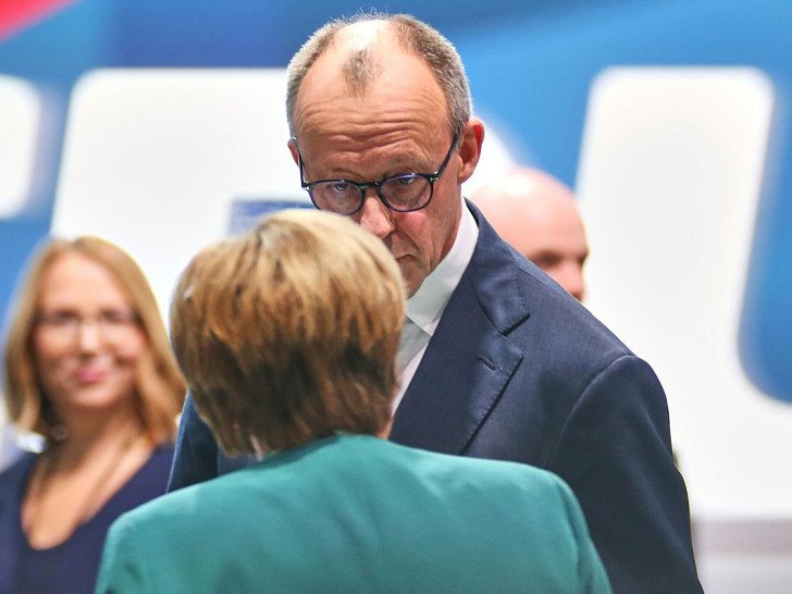 Angela Merkel und Friedrich Merz am 20.02.2026
