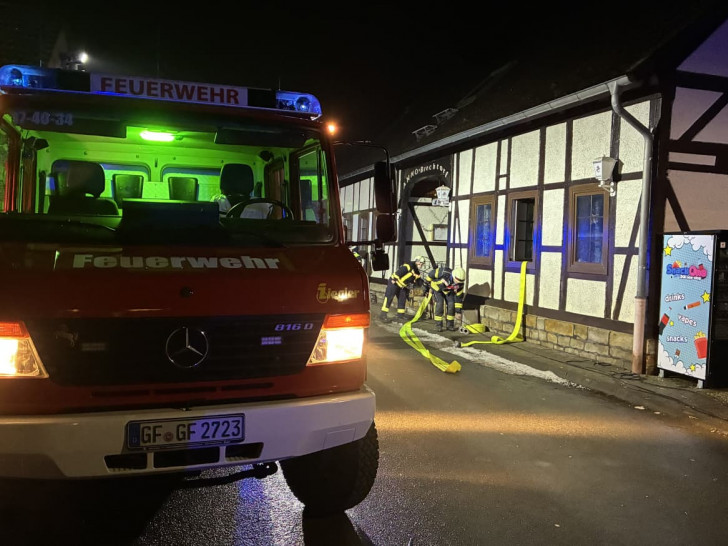 Die Gaststätte lief voll Wasser.