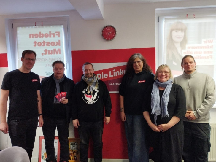 Christian Keil (Beisitzer), Ranko Lehmann (Beisitzer), Roman Laudien (Vorsitzender), Sandra Zecchino (Vorsitzende), Manuela Dreyer-Winkelmann (Beisitzerin) und Lorant Lehmann (Schatzmeister) (v. li.).