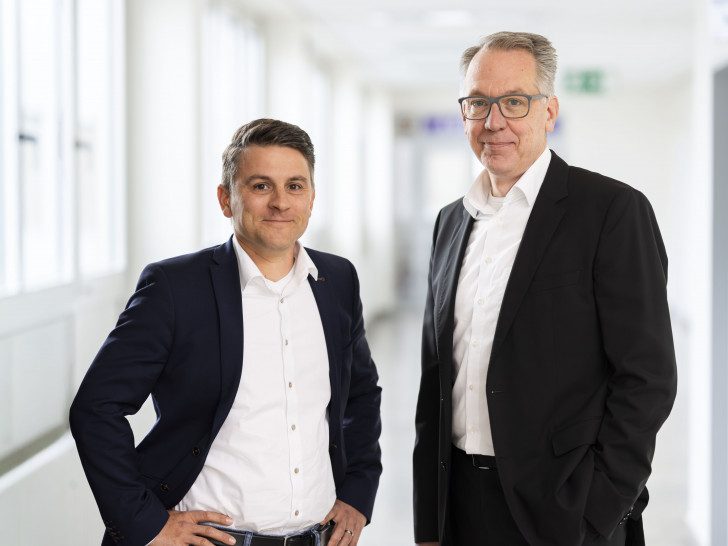 Christopher Hempel (Vorstand, li.) und Dr. Dirk Tenzer (Vorstandsvorsitzender).