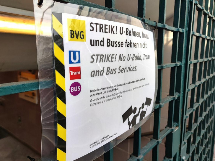 Streik bei den Berliner Verkehrsbetrieben (Archiv)