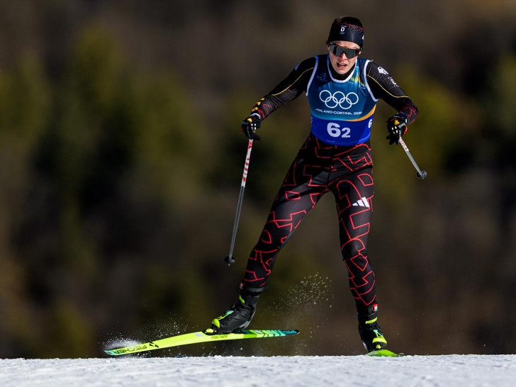 Coletta Rydzek bei den Olympischen Winterspielen am 18.02.2026