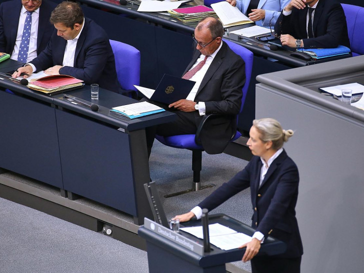 Lars Klingbeil, Friedrich Merz, Alice Weidel (Archiv)