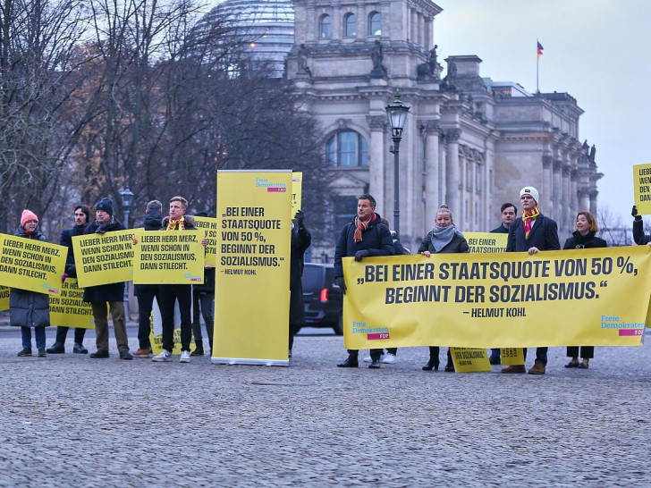 Demo der FDP vor dem Brandenburger Tor (Archiv)