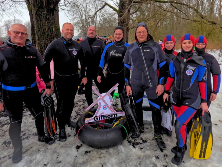 Die Wasserwacht Gifhorn nahm am Donauschwimmen teil. 