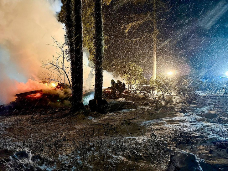 Gebäudebrand in Teufelsmoor  (Archiv)