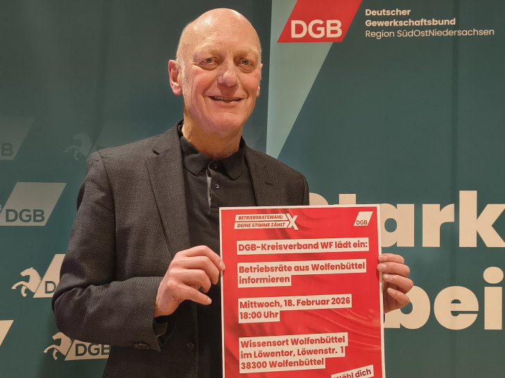 Der örtliche DGB-Vorsitzende Bertold Brücher.