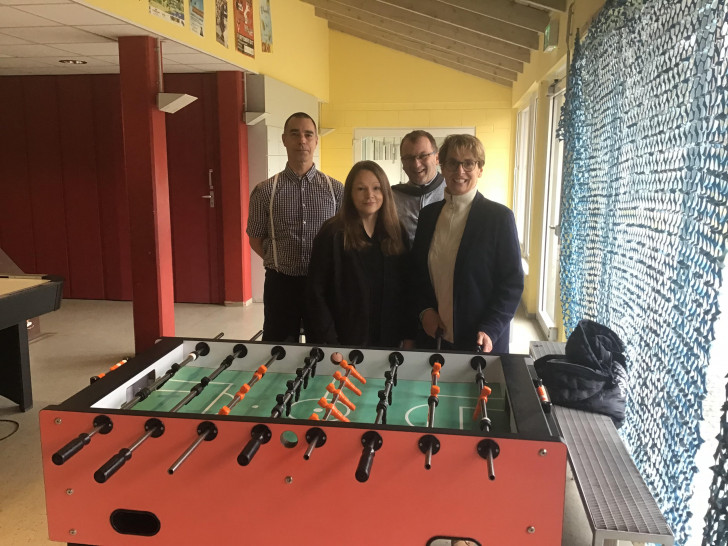 JUZ-Leiter Michael Simon (v.l.), Sina Michalik, Rainer Apel und Andrea Föniger.