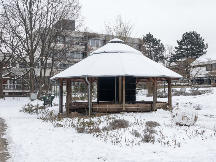 Hier stand der Mammutbaum bis zu seiner Fällung.