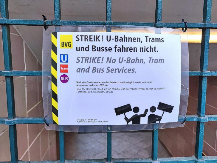 Streik bei den Berliner Verkehrsbetrieben (Archiv)
