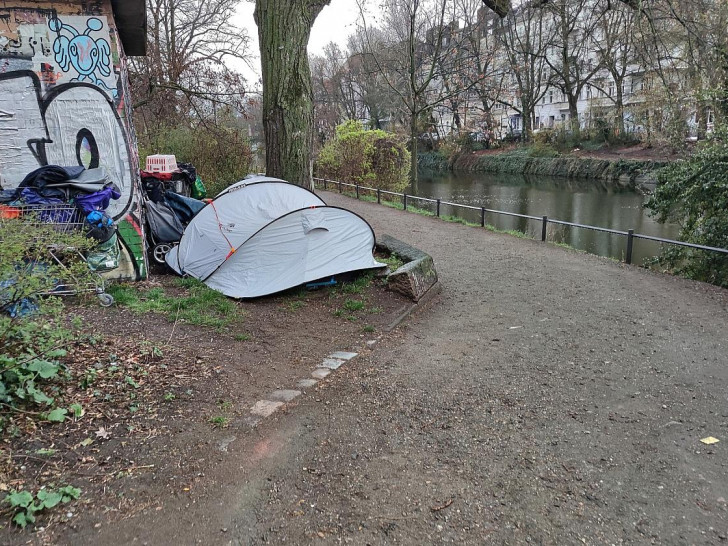 Obdachlose kampieren (Archiv)