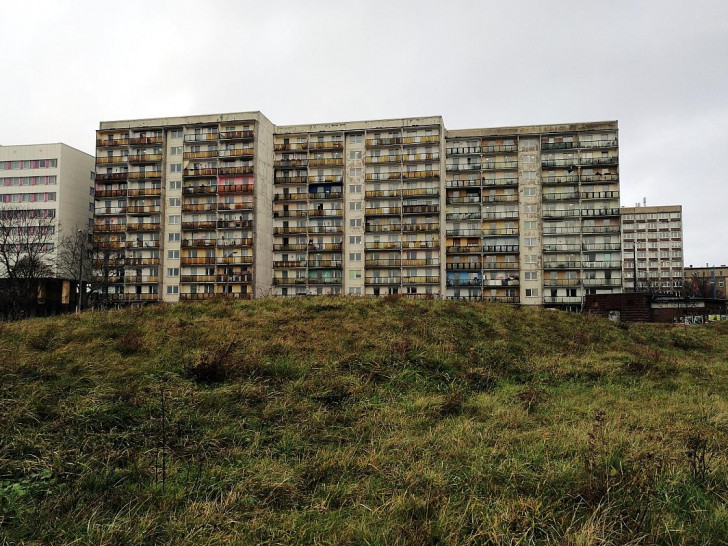 Plattenbauten in Halle (Saale) (Archiv)