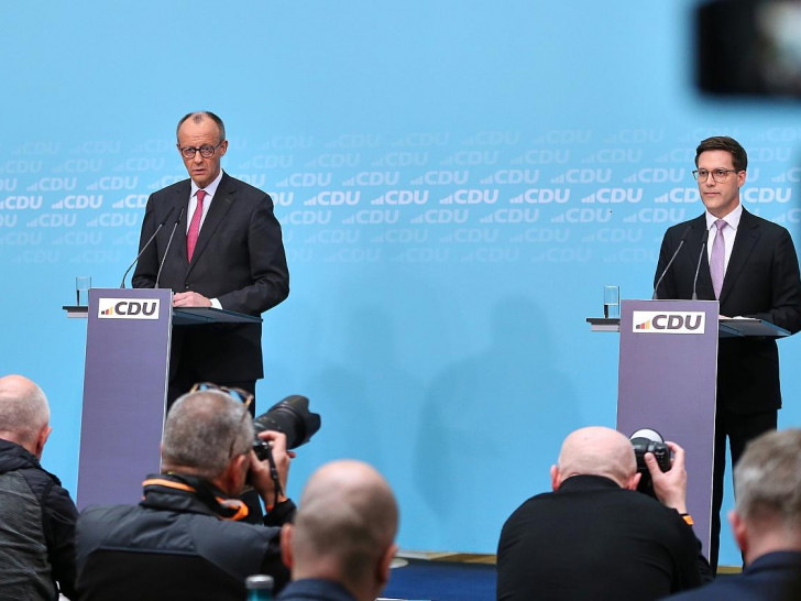 Friedrich Merz und Manuel Hagel am 09.03.2026