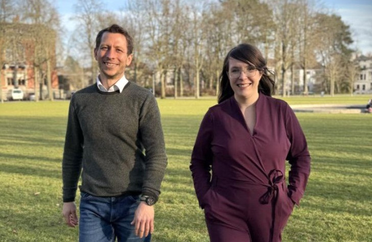 Die Spitzenkandidaten Leonore Köhler (Platz 1) und Gordon Schnepel (Platz 2).