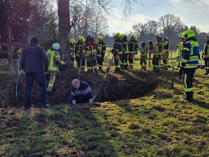 Pferdrettung aus Graben (Archiv)