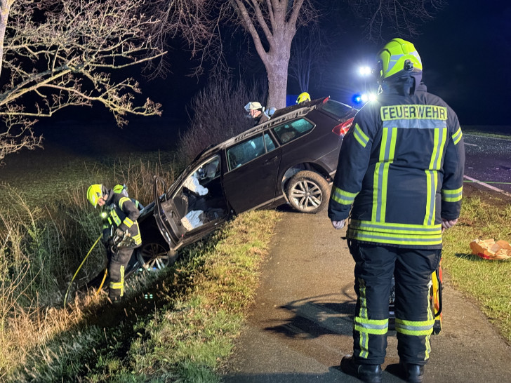Das Fahrzeug musste gesichert werden.
