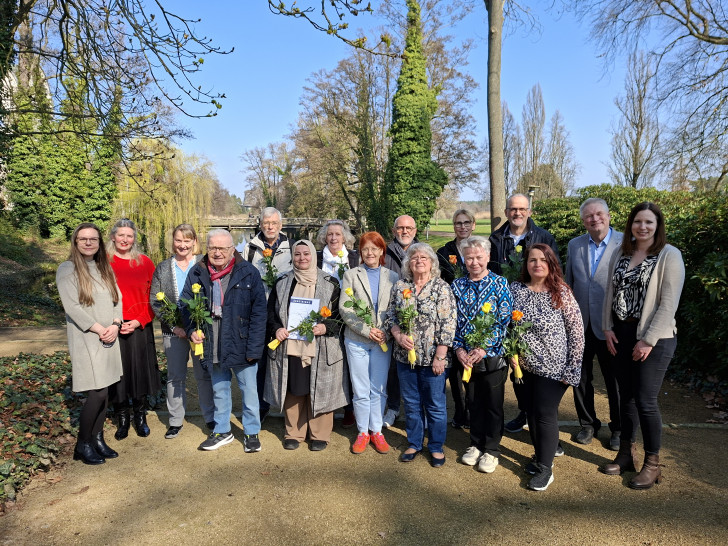 Die neu ausgebildeten Seniorenbegleiter.