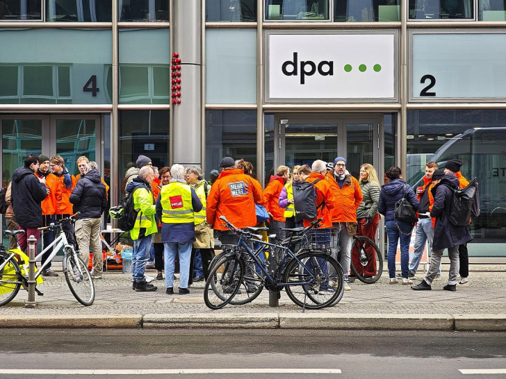 Streik bei der dpa am 20.03.2026