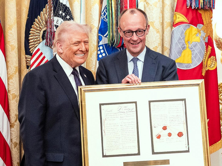 Donald Trump und Friedrich Merz am 03.03.2026