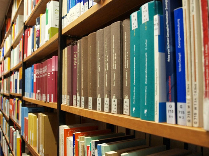 Bücher in einer Bibliothek (Archiv)