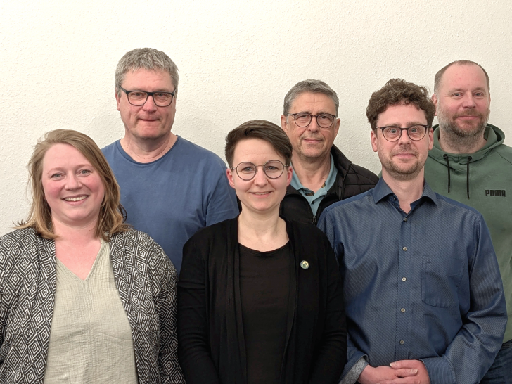 Franziska Scharkowski, Axel Röver, Claudia Wilke, Harald Kreisel-Romeike, Torben Meinert, Lars Michaelsen (v. li.).