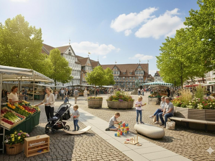 Entwurf für den Stadtmarkt der projektbegleitenden CIMA Beratung + Management GmbH.