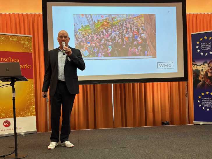 rank Hitzschke präsentierte den Wolfsburger Weihnachtsmarkt beim Deutschen Weihnachtsmarkt Forum in München.